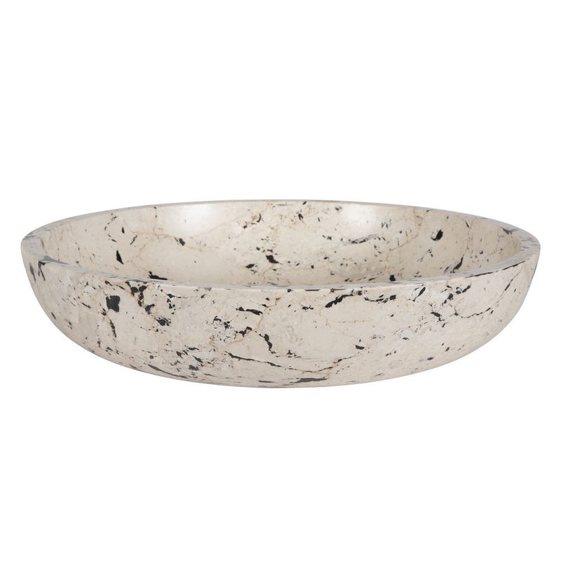 black white limestone outdoor bowl round 