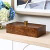 burl decor box gold knob antique brass 