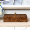 burl decor box gold knob antique brass 