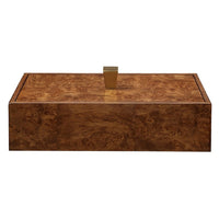 burl decor box gold knob antique brass 