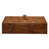 burl decor box gold knob antique brass 