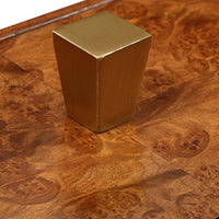 burl decor box gold knob antique brass 