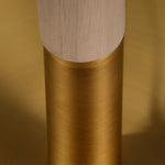 antique brass floor lamp arched shade burnished gold contemporary