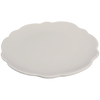 stone scalloped melamine salad sandwich plate