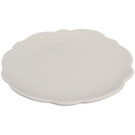 stone scalloped melamine salad sandwich plate