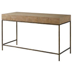 natural finish antique gold cast iron primavera wood veneer