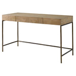 natural finish antique gold cast iron primavera wood veneer