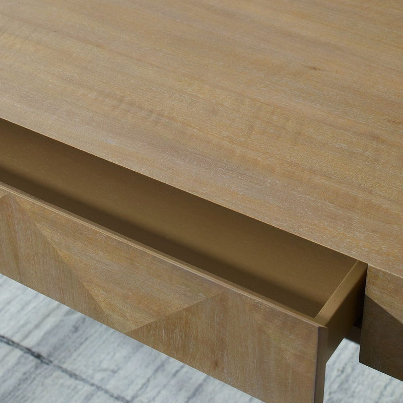 natural finish antique gold cast iron primavera wood veneer
