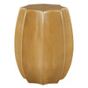 accent table garden stool amber gloss round scalloped sides