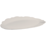 melamine stone scalloped serving platter