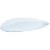 white scalloped melamine serving platter