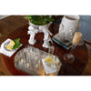 crackled silver tray
