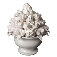 ceramic lemon artichoke ivory topiary