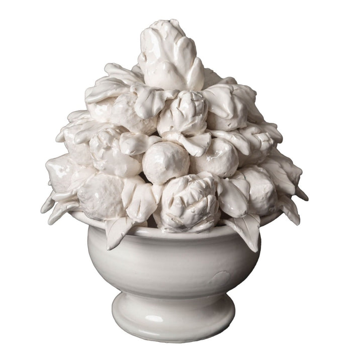 ceramic lemon artichoke ivory topiary