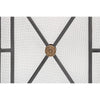 fireplace screen iron panel mesh square triangles bronze brass geometric contemporary modern stand
