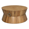 round coffee table driftwood brown