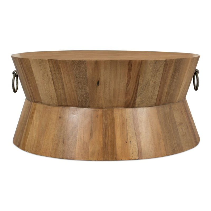 round coffee table driftwood brown