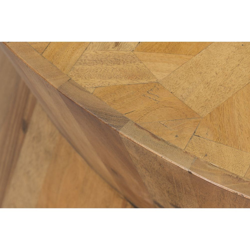 round coffee table driftwood brown