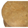 round coffee table driftwood brown