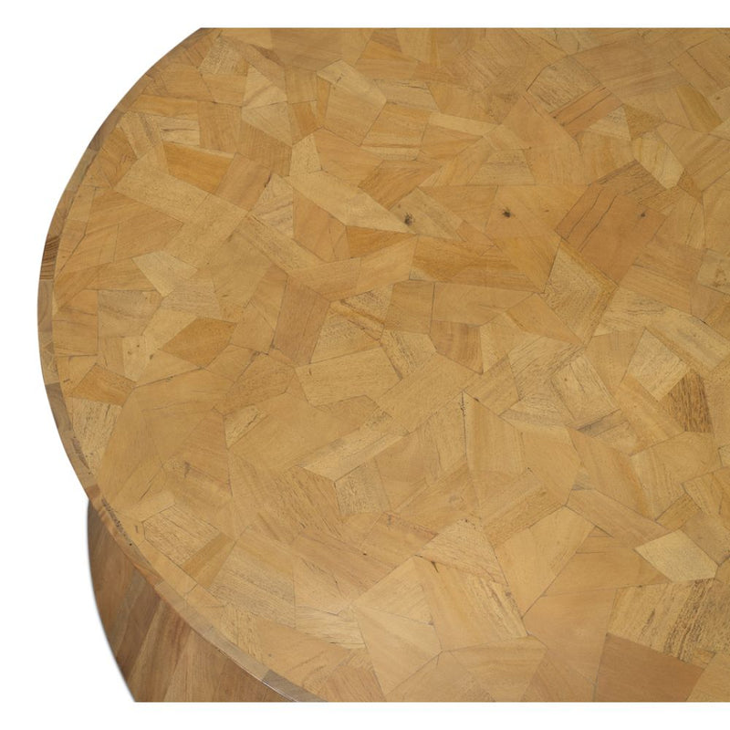 round coffee table driftwood brown