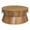 round coffee table driftwood brown