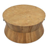 round coffee table driftwood brown