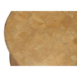 round coffee table driftwood brown