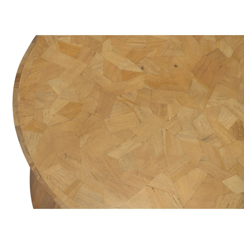 round coffee table driftwood brown
