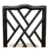 antique matte black bamboo dining chair 