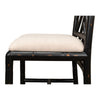 antique matte black bamboo dining chair 