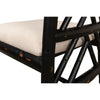 antique matte black bamboo dining chair 
