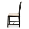 antique matte black bamboo dining chair 