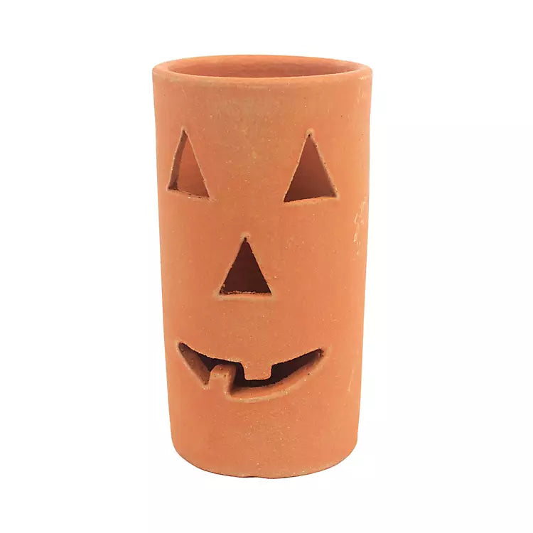 Halloween Decor - Clay Jack-O-Lanterns (set of 6)