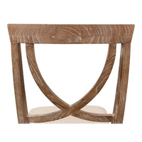 white wash finish on oak wood linen seat dining chair
