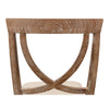 white wash finish on oak wood linen seat dining chair