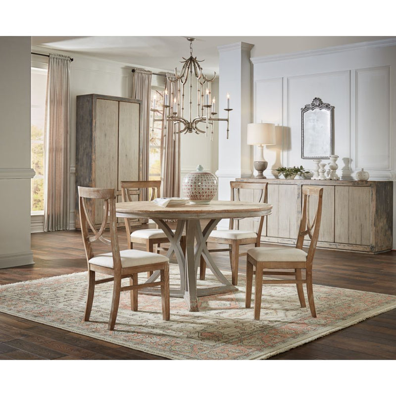 white wash finish on oak wood linen seat dining chair