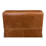 quilted brown leather chair 