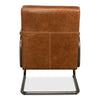 quilted brown leather chair 
