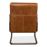 quilted brown leather chair 