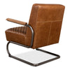 quilted brown leather chair 