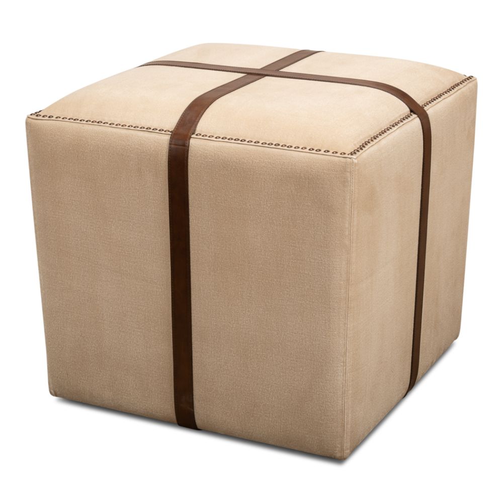 Canvas & Leather Stool by BSEID