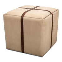 Canvas & Leather Stool by BSEID