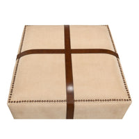 Canvas & Leather Stool by BSEID