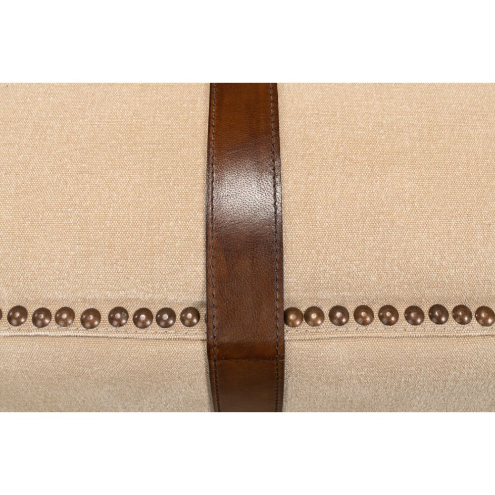 Canvas & Leather Stool by BSEID