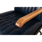 Bel-Air Arm Chair in rich navy blue leather