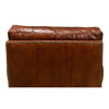 overstuffed brown leather chair 