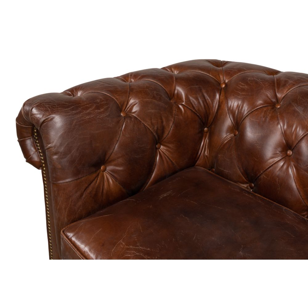 Castered Chesterfield Sofa
