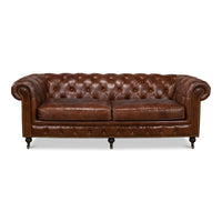 Castered Chesterfield Sofa