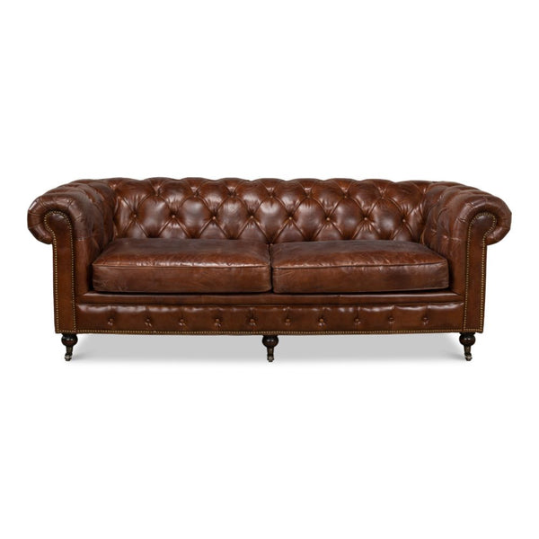 Castered Chesterfield Sofa