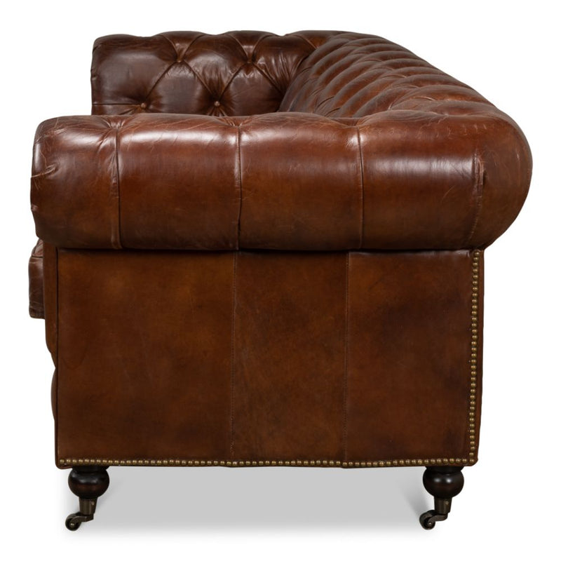 Castered Chesterfield Sofa